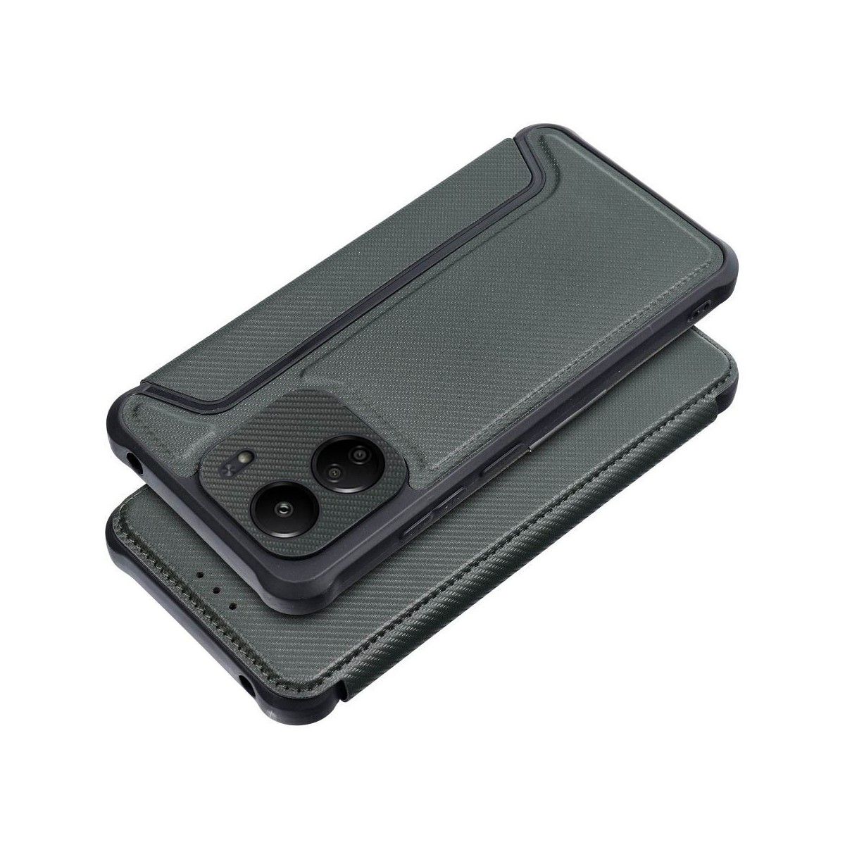 Funda Libro Magnética Antigolpes para Xiaomi Poco C65 color Verde