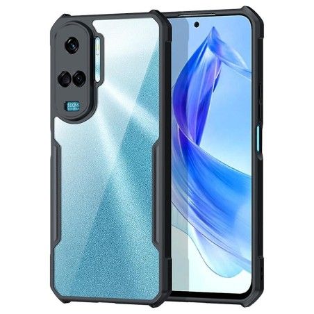 Funda Transparente Reforzada con Borde Negro para Huawei Honor 90 lite 5G