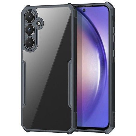 Funda Transparente Reforzada con Borde Negro para Samsung Galaxy A55 5G