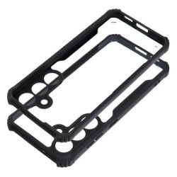 Funda Transparente Reforzada con Borde Negro para Xiaomi Redmi Note 12 Pro 5G 2