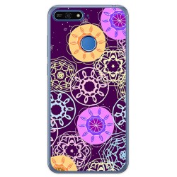 Funda Gel Tpu para Huawei Honor 7A / Y6 2018 Diseño Radial Dibujos