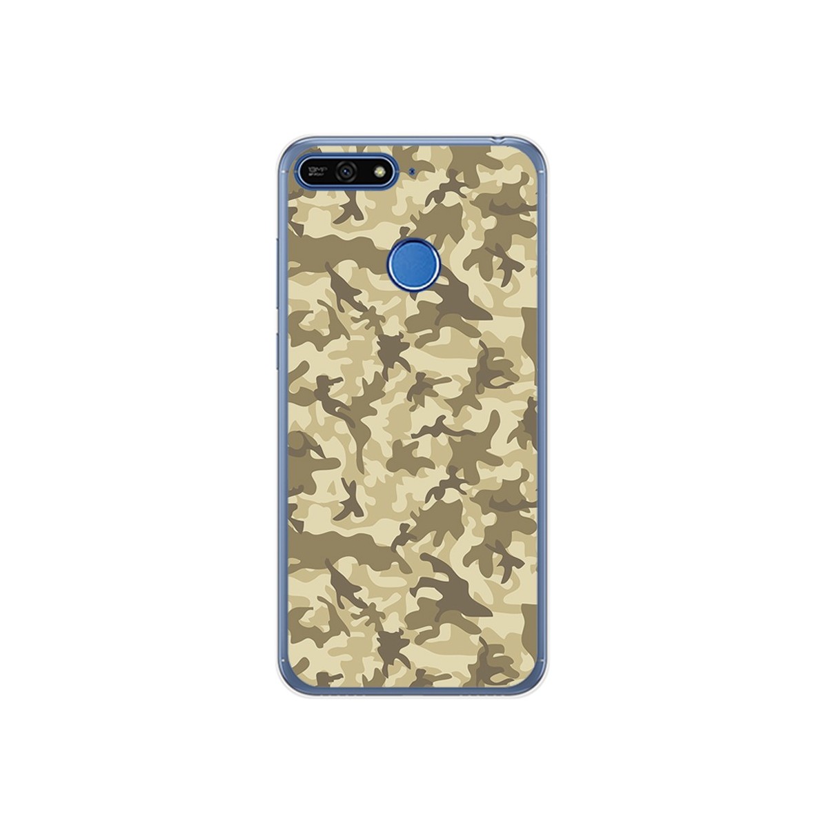 Funda Gel Tpu para Huawei Honor 7A / Y6 2018 Diseño Sand Camuflaje Dibujos