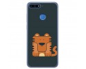 Funda Gel Tpu para Huawei Honor 7A / Y6 2018 Diseño Tigre Dibujos