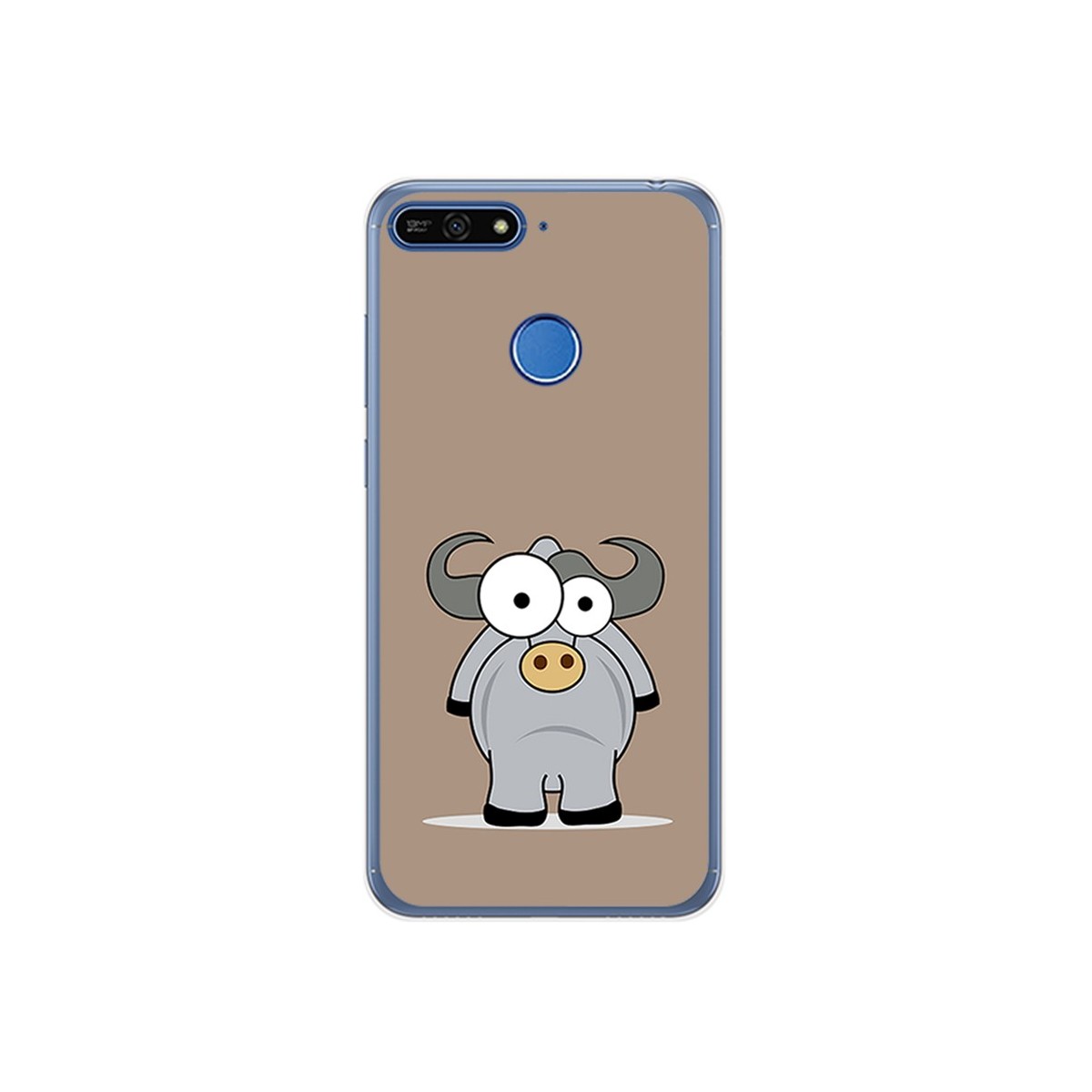 Funda Gel Tpu para Huawei Honor 7A / Y6 2018 Diseño Toro Dibujos