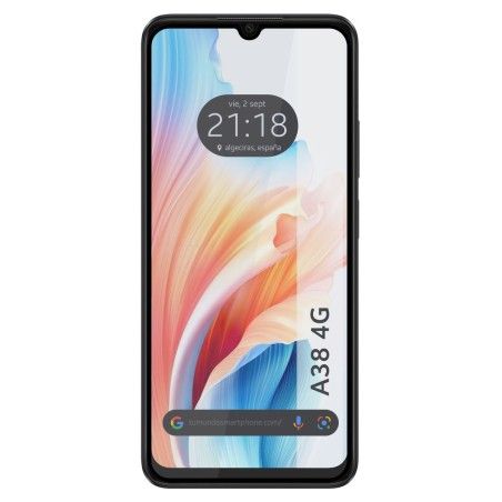 Protector Cristal Templado Completo 5D Full Glue Negro para Oppo A38 4G Vidrio