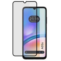 Protector Cristal Templado Completo 5D Full Glue Negro para Samsung Galaxy A05s Vidrio
