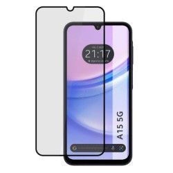Protector Cristal Templado Completo 5D Full Glue Negro para Samsung Galaxy A15 4G / 5G Vidrio