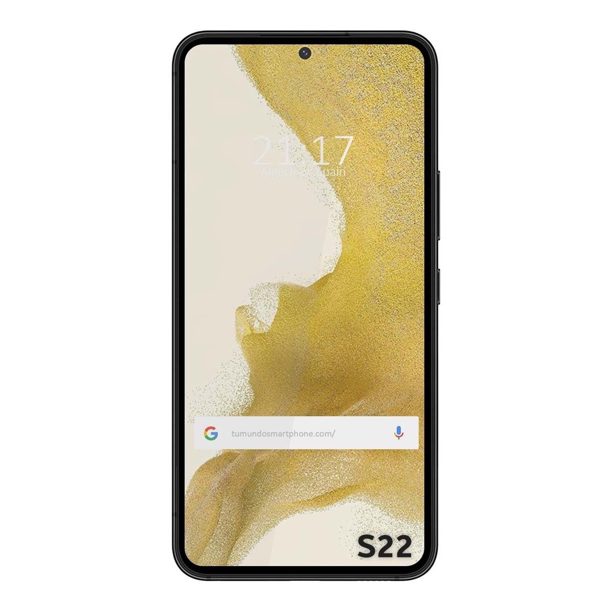 Protector Cristal Templado Completo 5D Full Glue Negro para Samsung Galaxy S22 5G Vidrio