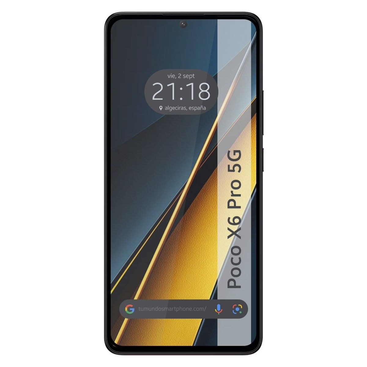 Protector Cristal Templado Completo 5D Full Glue Negro para Xiaomi Poco X6 Pro 5G Vidrio