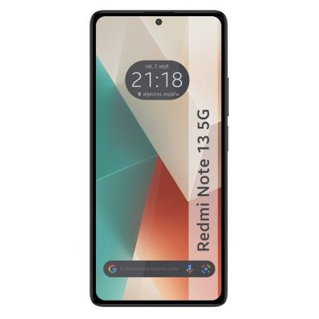 Protector Cristal Templado Completo 5D Full Glue Negro para Xiaomi Redmi Note 13 5G Vidrio