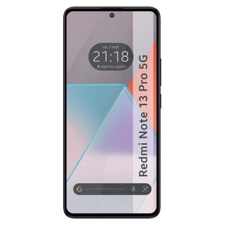 Protector Cristal Templado Completo 5D Full Glue Negro para Xiaomi Redmi Note 13 Pro 5G Vidrio