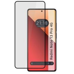 Protector Cristal Templado Completo 5D Full Glue Negro para Xiaomi Redmi Note 13 Pro 4G Vidrio