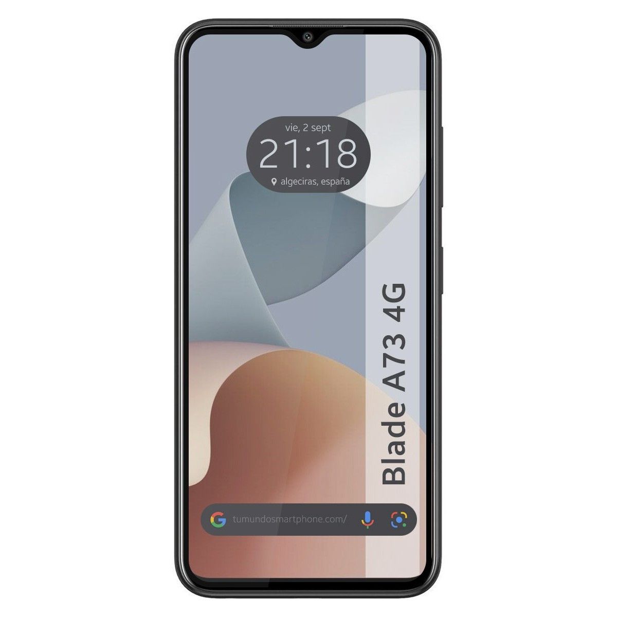 Protector Cristal Templado Completo 5D Full Glue Negro para Zte Blade A73 4G Vidrio