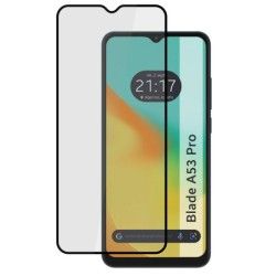 Protector Cristal Templado Completo 5D Full Glue Negro para Zte Blade A53 Pro Vidrio