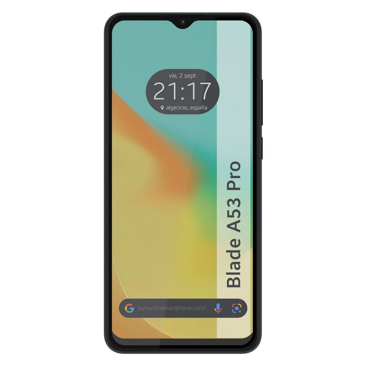 Protector Cristal Templado Completo 5D Full Glue Negro para Zte Blade A53 Pro Vidrio