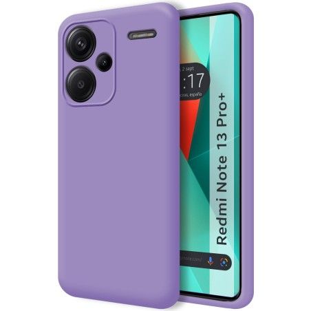 Funda Silicona Líquida Ultra Suave para Xiaomi Redmi Note 13 Pro+ Plus 5G color Morada