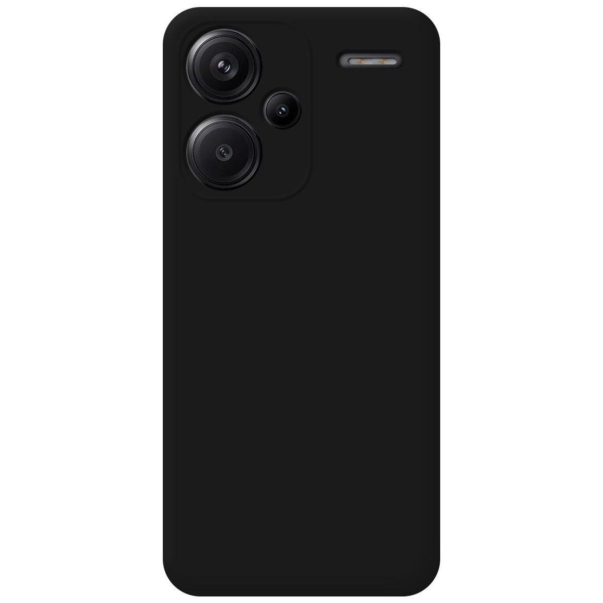 Funda Silicona Líquida Ultra Suave para Xiaomi Redmi Note 13 Pro+ Plus 5G color Negra