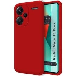 Funda Silicona Líquida Ultra Suave para Xiaomi Redmi Note 13 Pro+ Plus 5G color Roja