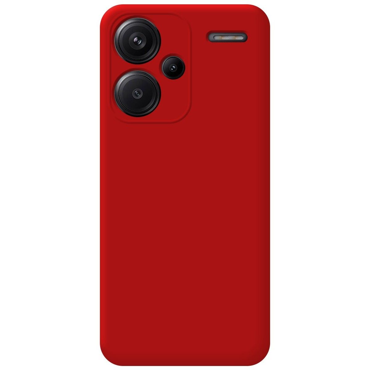 Funda Silicona Líquida Ultra Suave para Xiaomi Redmi Note 13 Pro+ Plus 5G color Roja