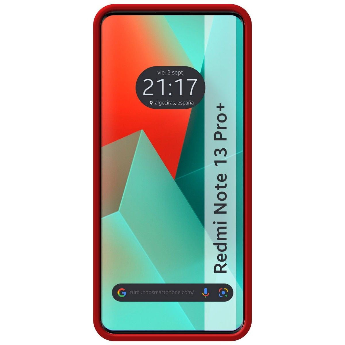Funda Silicona Líquida Ultra Suave para Xiaomi Redmi Note 13 Pro+ Plus 5G color Roja