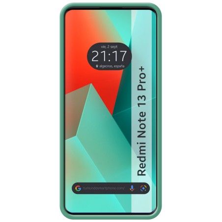 Funda Silicona Líquida Ultra Suave para Xiaomi Redmi Note 13 Pro+ Plus 5G color Verde