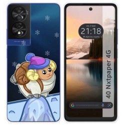 Funda Silicona Transparente para TCL 40 NXTPAPER diseño Cabra Dibujos