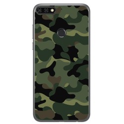 Funda Gel Tpu para Huawei Honor 7C / Y7 2018 Diseño Camuflaje Dibujos