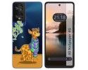 Funda Silicona Transparente para TCL 40 NXTPAPER diseño Jirafa Dibujos