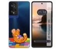 Funda Silicona Transparente para TCL 40 NXTPAPER diseño Leopardo Dibujos