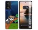 Funda Silicona Transparente para TCL 40 NXTPAPER diseño Panda Dibujos