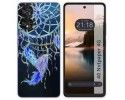 Funda Silicona Transparente para TCL 40 NXTPAPER diseño Plumas Dibujos