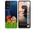 Funda Silicona Transparente para TCL 40 NXTPAPER diseño Tigre Dibujos