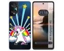 Funda Silicona Transparente para TCL 40 NXTPAPER diseño Unicornio Dibujos