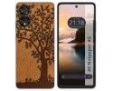 Funda Silicona para TCL 40 NXTPAPER diseño Cuero 03 Dibujos