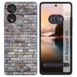 Funda Silicona para TCL 40 NXTPAPER diseño Ladrillo 02 Dibujos