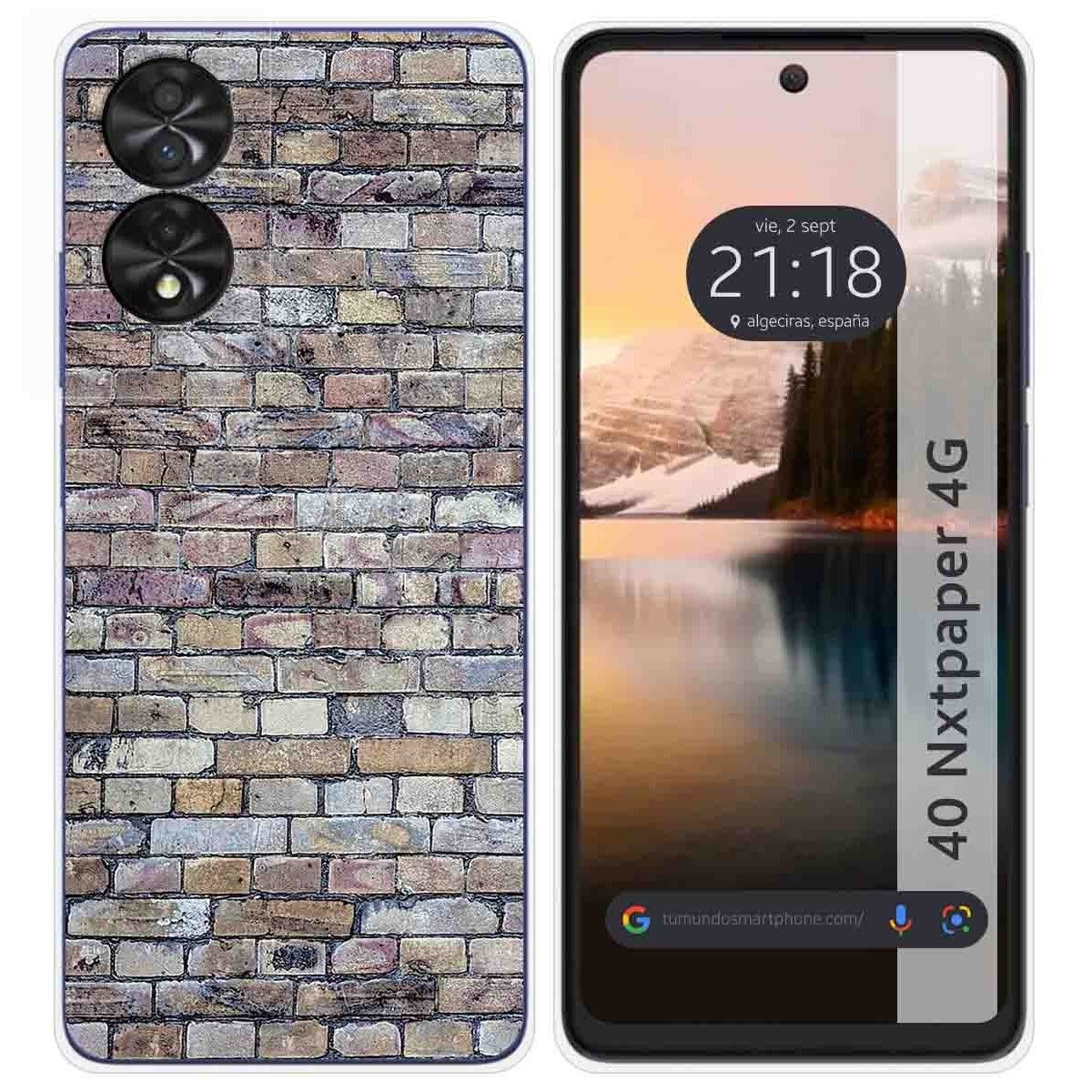 Funda Silicona para TCL 40 NXTPAPER diseño Ladrillo 02 Dibujos