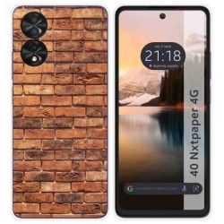 Funda Silicona para TCL 40 NXTPAPER diseño Ladrillo 04 Dibujos