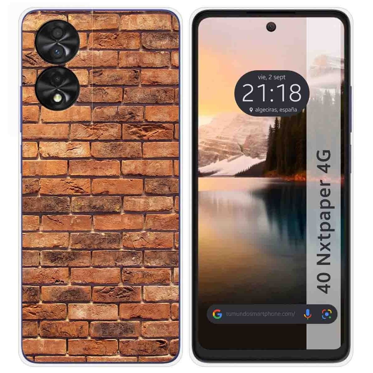 Funda Silicona para TCL 40 NXTPAPER diseño Ladrillo 04 Dibujos