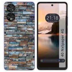 Funda Silicona para TCL 40 NXTPAPER diseño Ladrillo 05 Dibujos