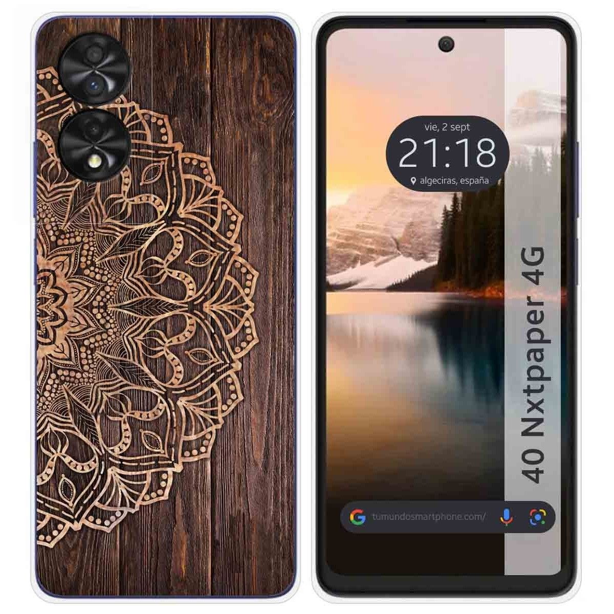 Funda Silicona para TCL 40 NXTPAPER diseño Madera 06 Dibujos