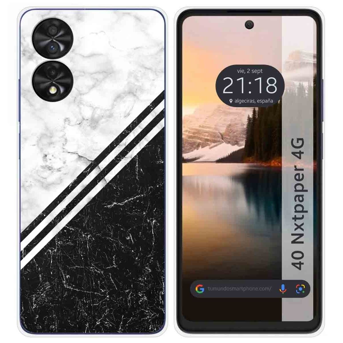 Funda Silicona para TCL 40 NXTPAPER diseño Mármol 01 Dibujos