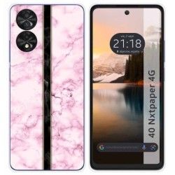 Funda Silicona para TCL 40 NXTPAPER diseño Mármol 04 Dibujos