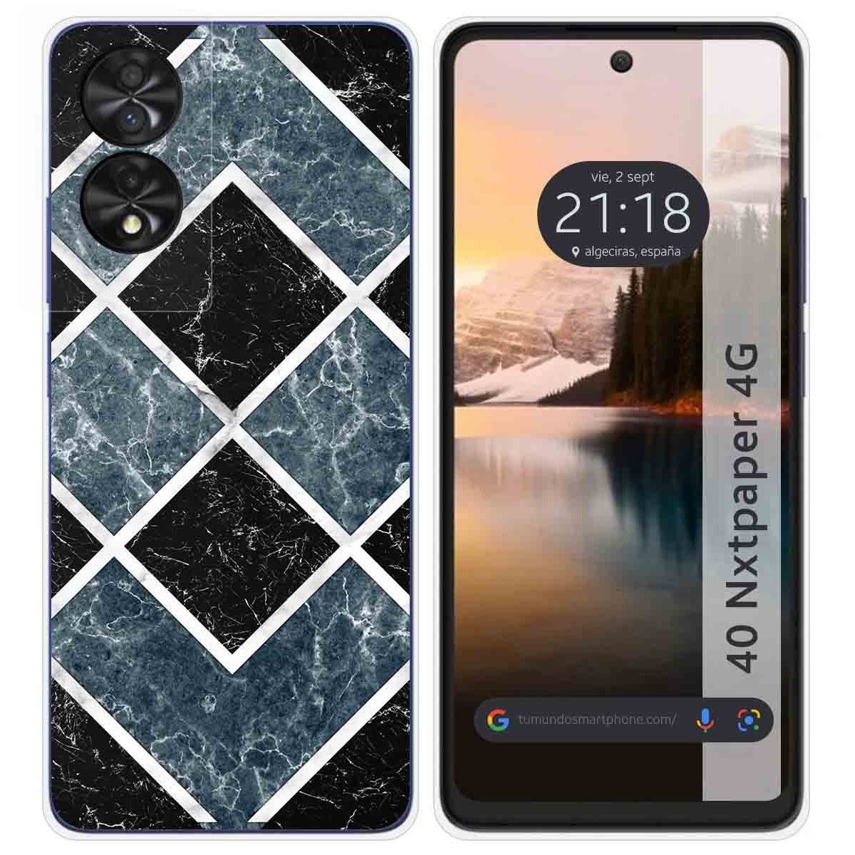 Funda Silicona para TCL 40 NXTPAPER diseño Mármol 06 Dibujos