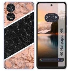 Funda Silicona para TCL 40 NXTPAPER diseño Mármol 07 Dibujos