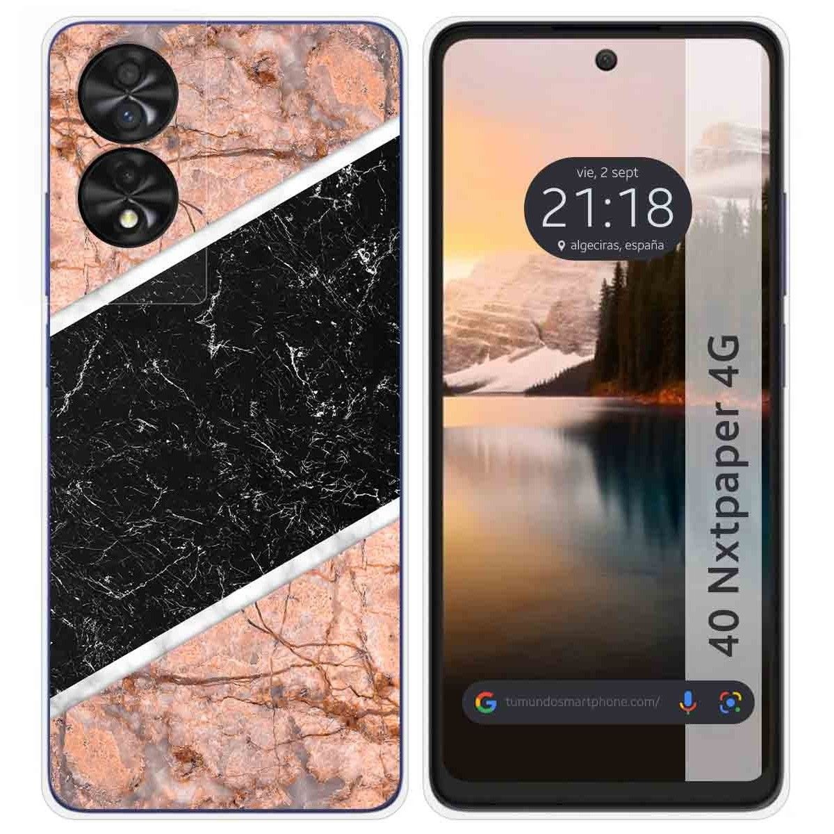 Funda Silicona para TCL 40 NXTPAPER diseño Mármol 07 Dibujos