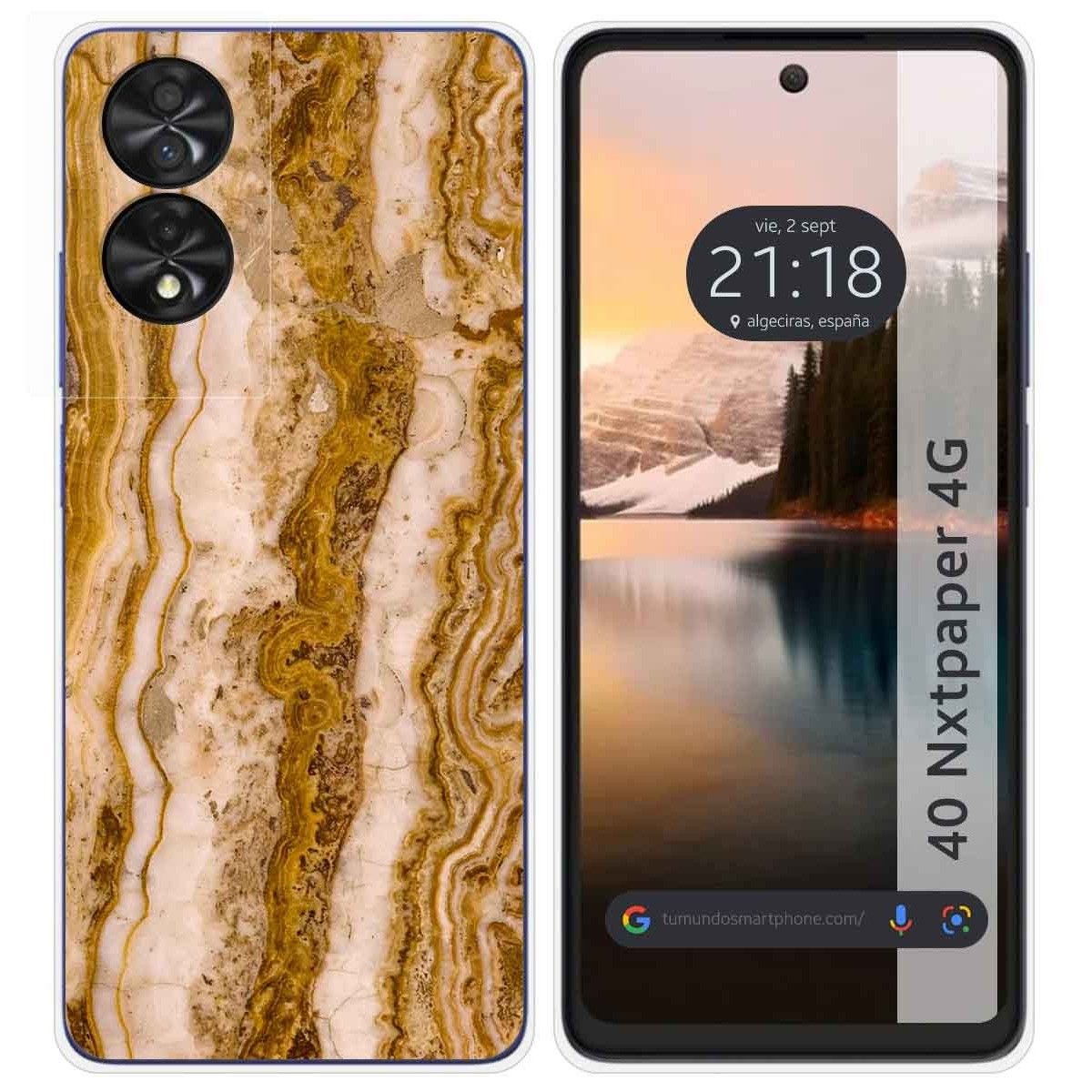 Funda Silicona para TCL 40 NXTPAPER diseño Mármol 10 Dibujos