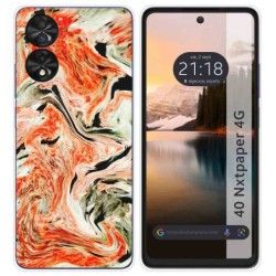 Funda Silicona para TCL 40 NXTPAPER diseño Mármol 12 Dibujos