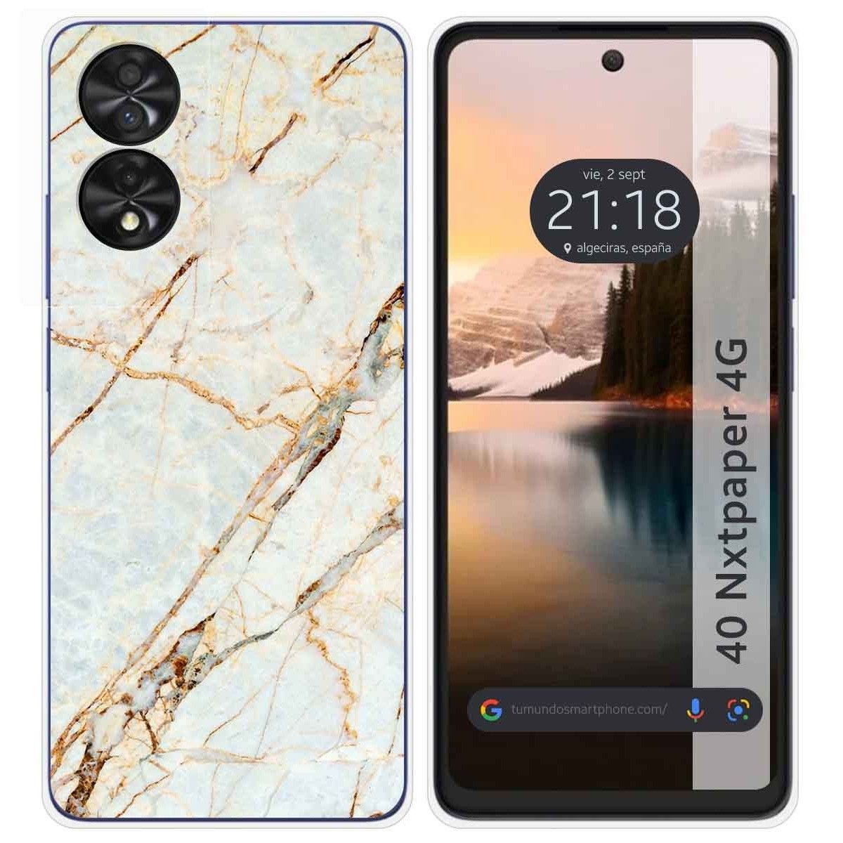 Funda Silicona para TCL 40 NXTPAPER diseño Mármol 13 Dibujos