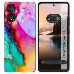 Funda Silicona para TCL 40 NXTPAPER diseño Mármol 15 Dibujos