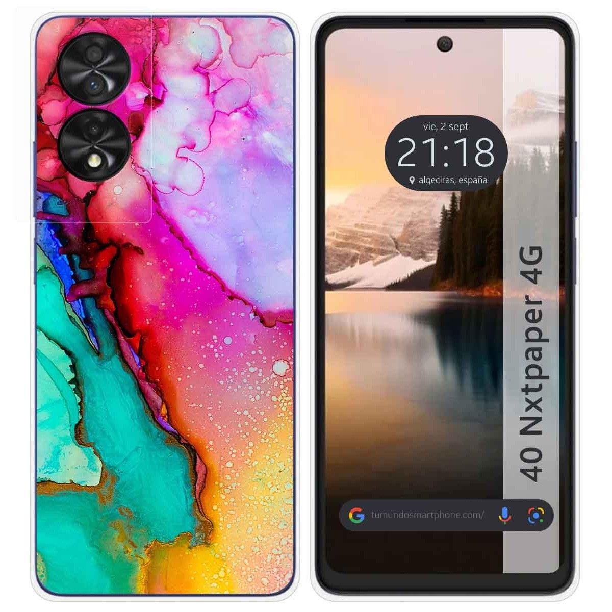 Funda Silicona para TCL 40 NXTPAPER diseño Mármol 15 Dibujos